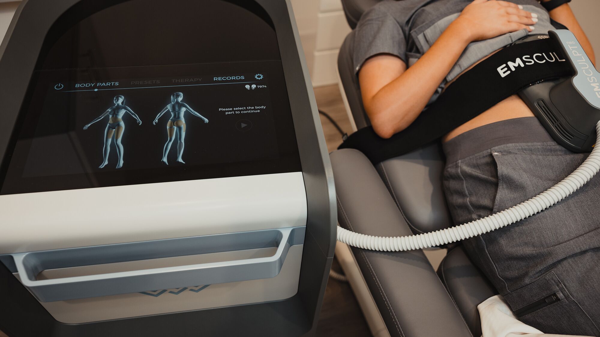 EmSculpt NEO body sculpting treatment at Skin Lab Med Spa in Falls Church VA
