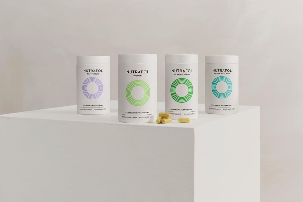 Nutrafol products available at Skin Lab Med Spa in Falls Church, VA